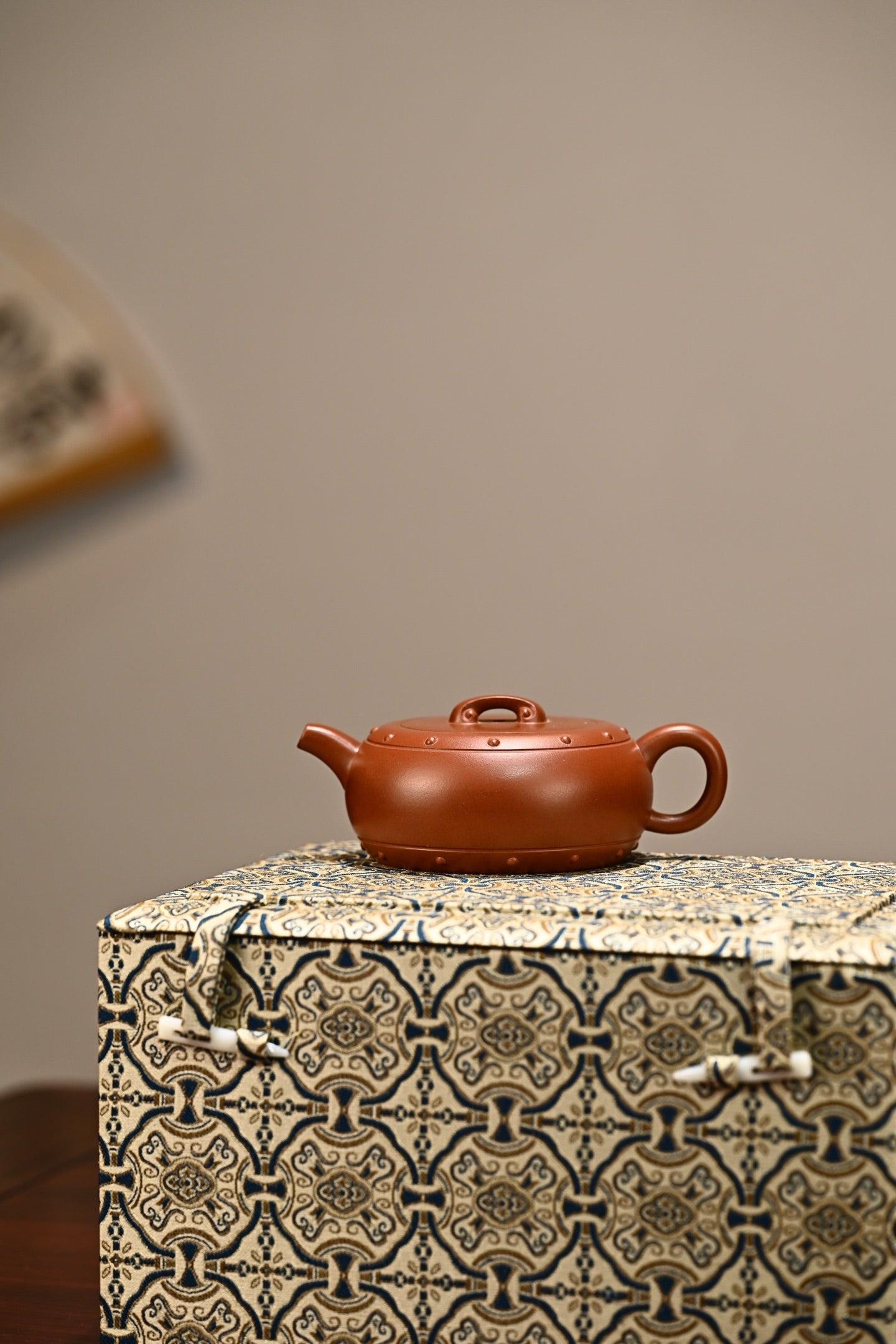 如意鼓·全手工 高工高卫萍作品容量170cc/极品红皮龙