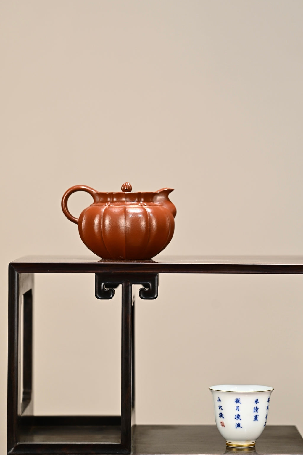 近山·全手工高工高卫萍作品 /容量180cc/极品朱泥