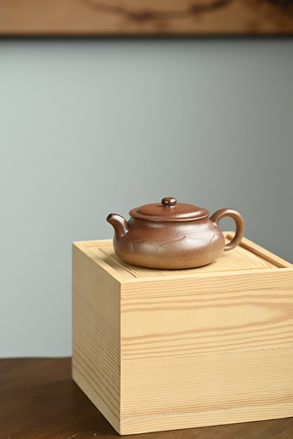 莲纹圆珠·全手工 高工蒋锡坤作品 容量200cc/黄金段柴烧
