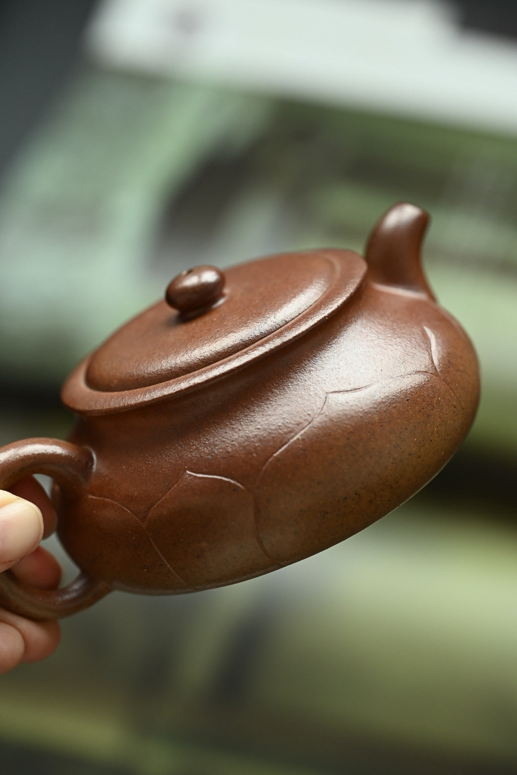 莲纹圆珠·全手工 高工蒋锡坤作品 容量200cc/黄金段柴烧