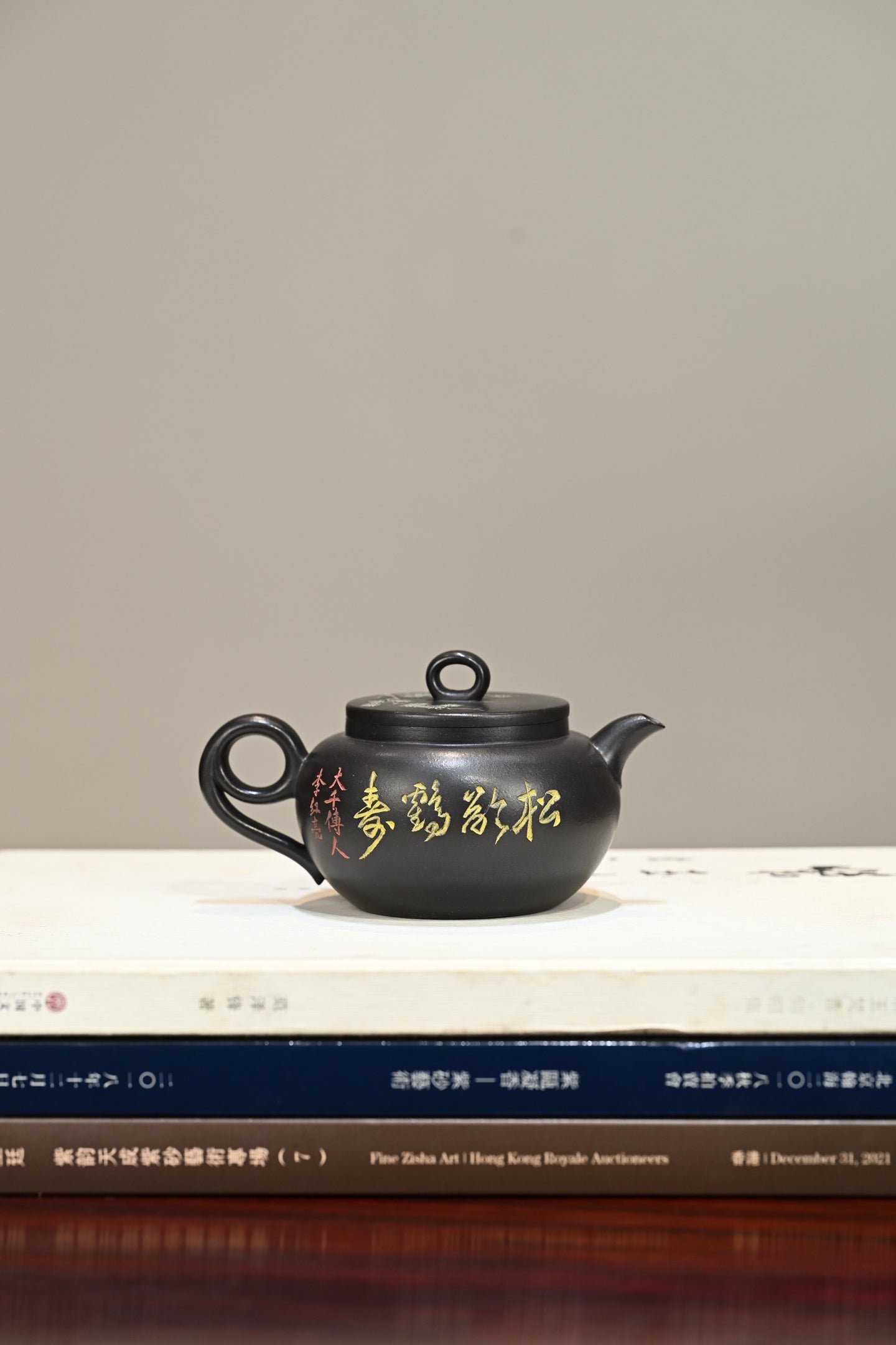扁鼓·全手工 （双证书）/高工蒋锡坤作品  /中央美院教授李洪亮装饰  /容量260cc/石黄