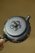 菱花·全手工 （双证书）/高工蒋锡坤作品/中央美院教授李洪亮装饰 /容量200cc/石黄