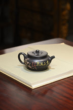 菱花·全手工 （双证书）/高工蒋锡坤作品/中央美院教授李洪亮装饰 /容量200cc/石黄
