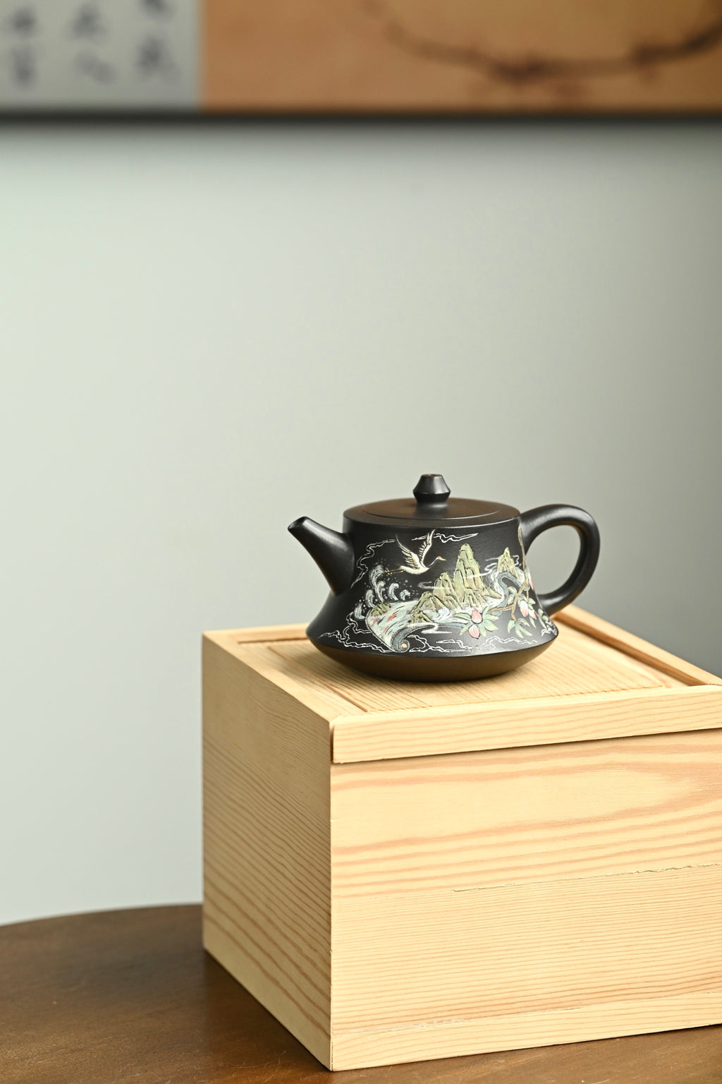 柱础·全手工 （双证书） /高工蒋锡坤作品 /中央美院教授李洪亮装饰 /容量250cc/石黄
