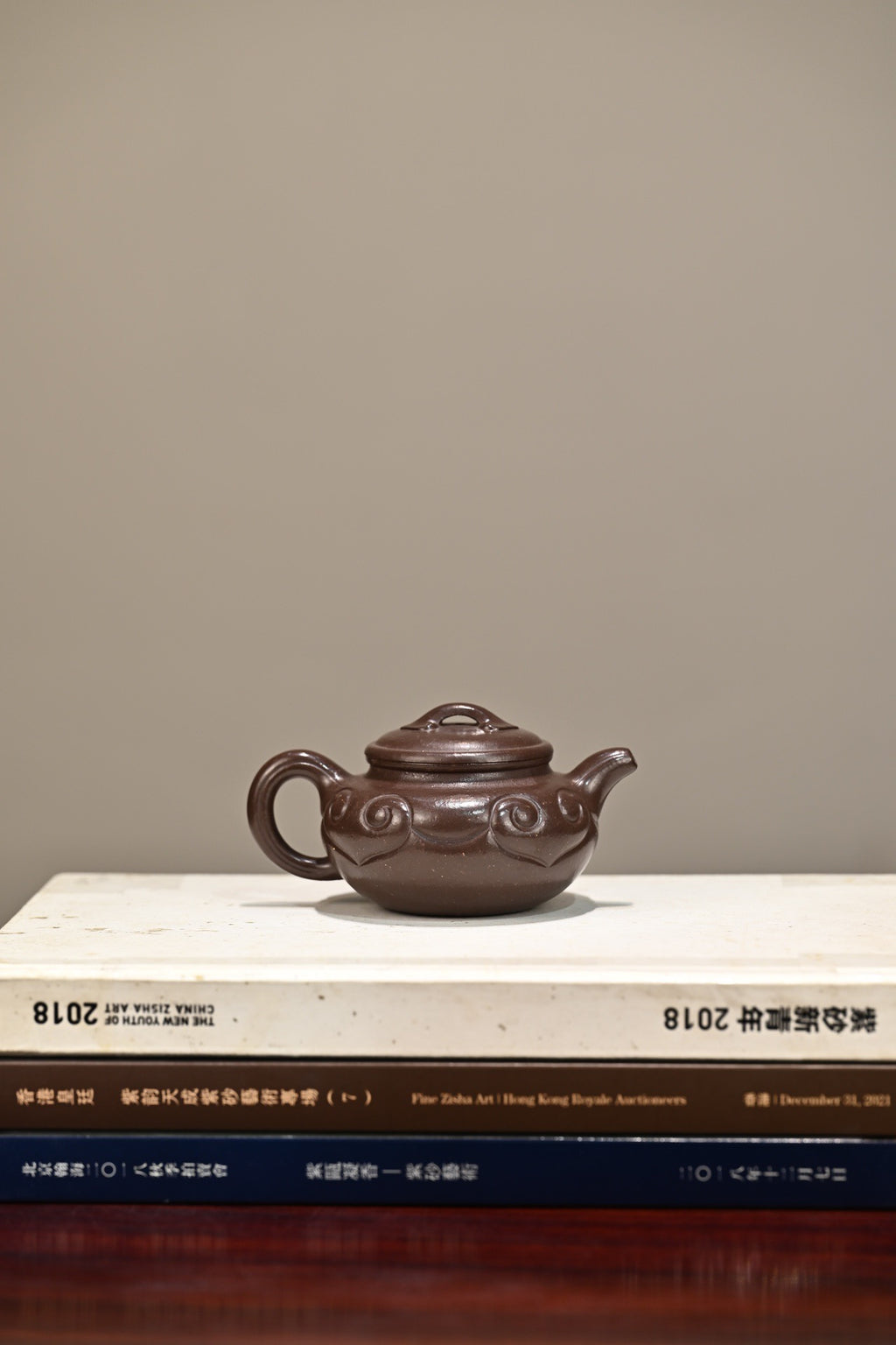 仿古如意·全手工/容量180cc/极品紫泥