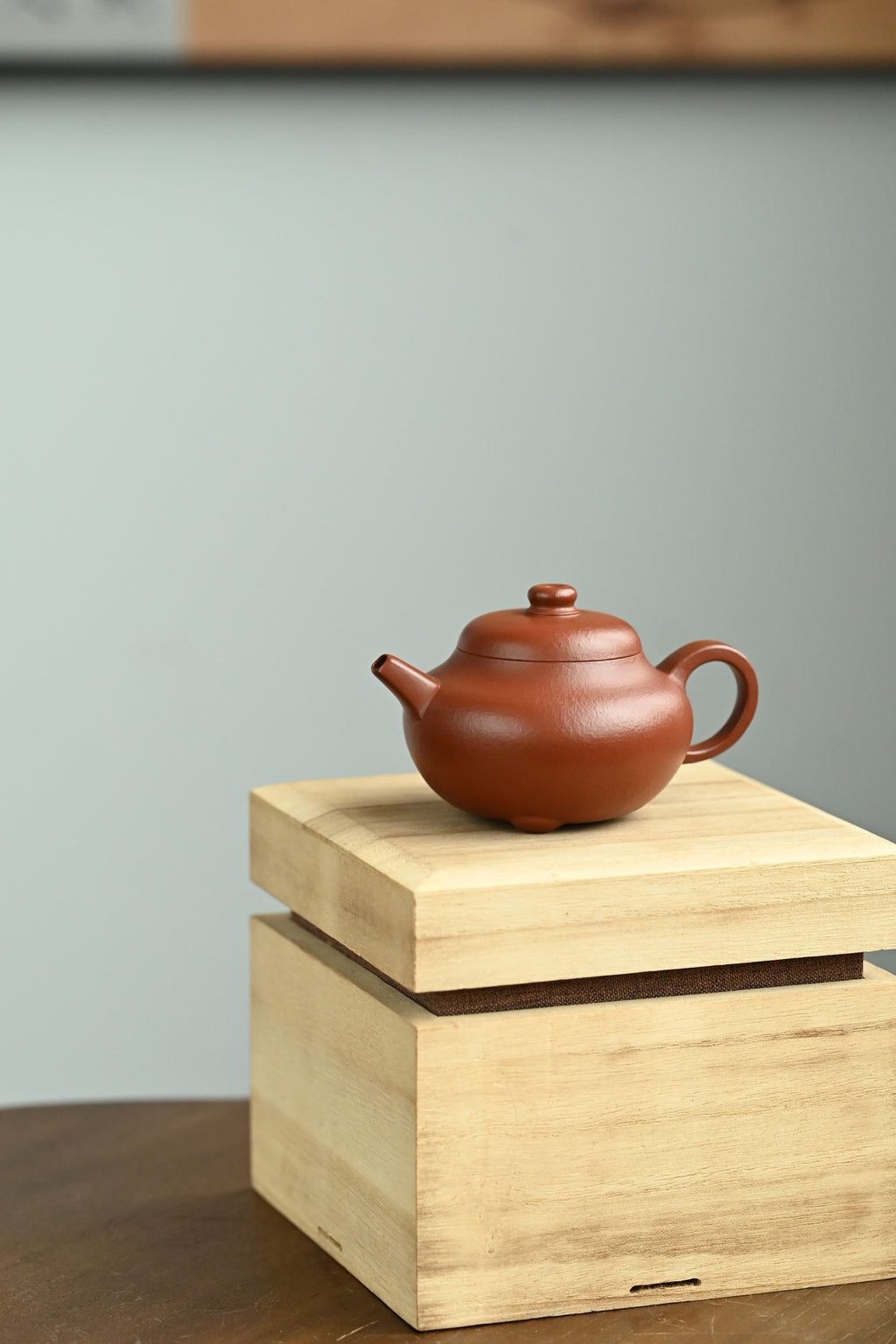 喜瓢·全手工/实力派陶手作品 容量130cc/家藏朱泥