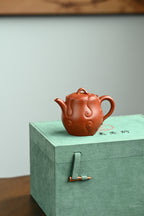 Wind Chime · Handmade / Top-notch Ribbed Pottery by Wang Jun / Capacity 200cc / Premium Da Hong Pao - ZishaTeapotChina