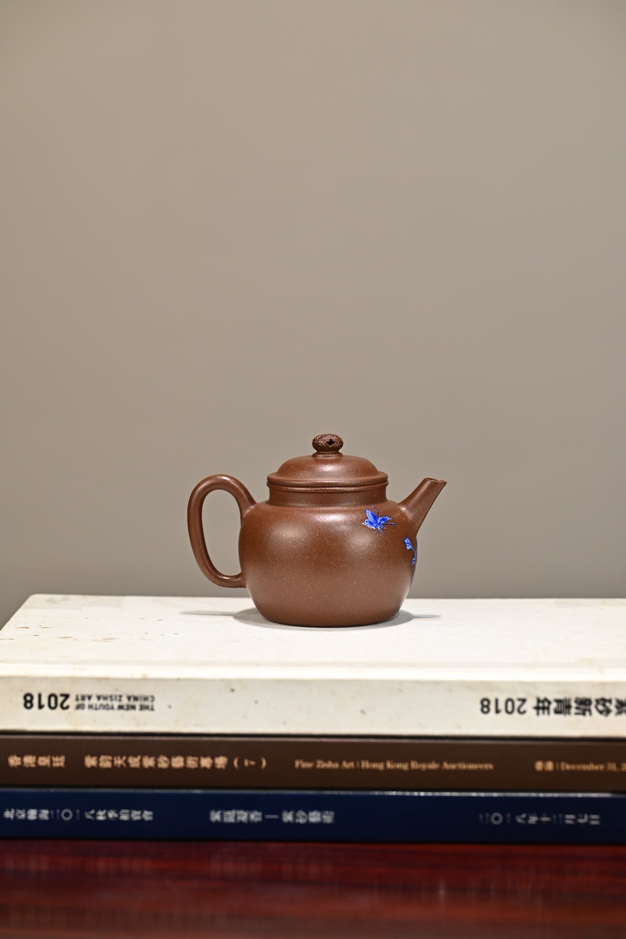 绣球宫灯·全手工/实力派陶手作品/容量180cc/底槽清珐琅彩