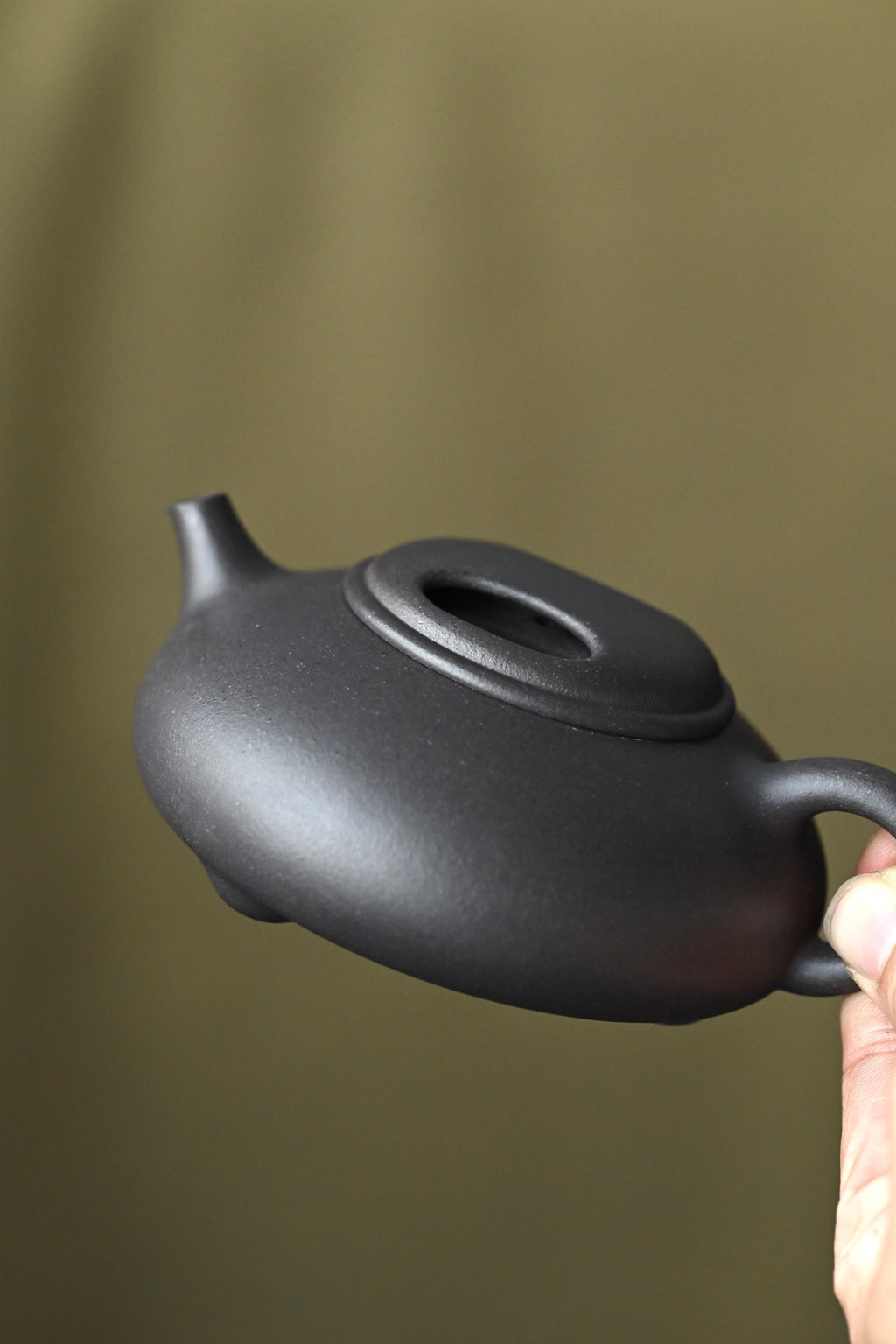 牛盖石瓢·全手工 董晓勇门下金海晶作品 /容量180cc/原矿天青泥