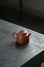 秦宇·全手工 董晓勇门下金海晶作品+钱琦刻绘 容量190cc/原矿大红泥