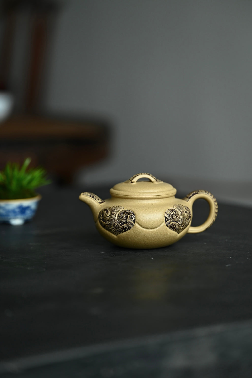 仿古如意·全手工  /容量200cc/大水潭至纯梨皮本绿
