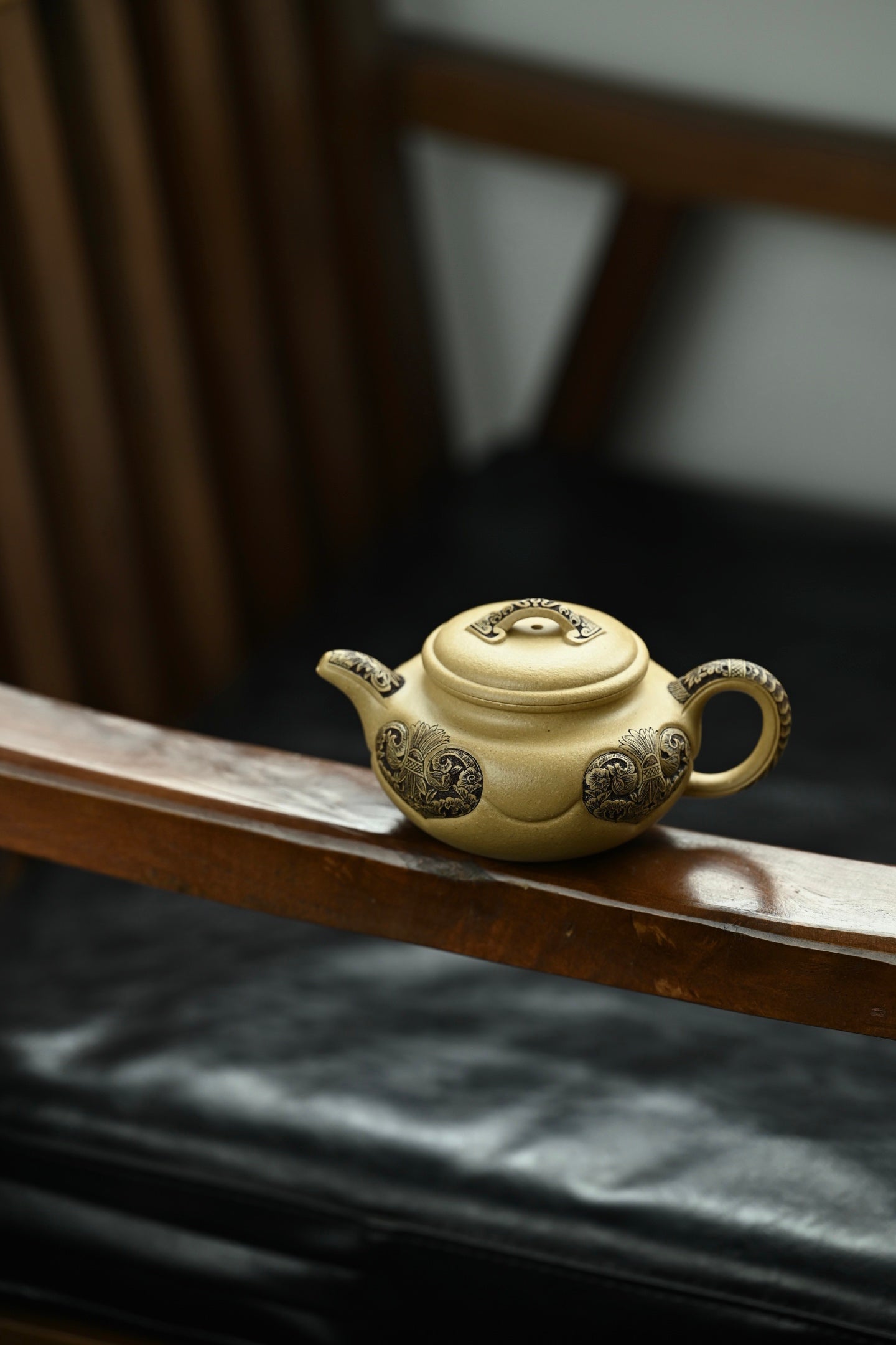 仿古如意·全手工  /容量200cc/大水潭至纯梨皮本绿