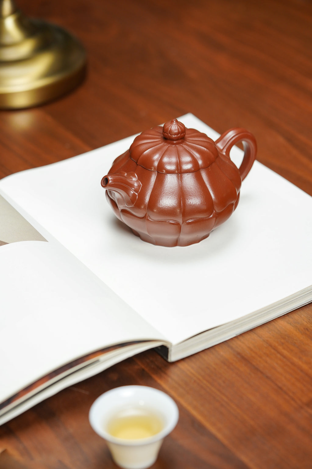 昌鸿紫砂 礼藏至尊｜双国大师李昌鸿臻品《高合菱壶》收藏送礼皆宜重器 原矿优质朱泥·280cc