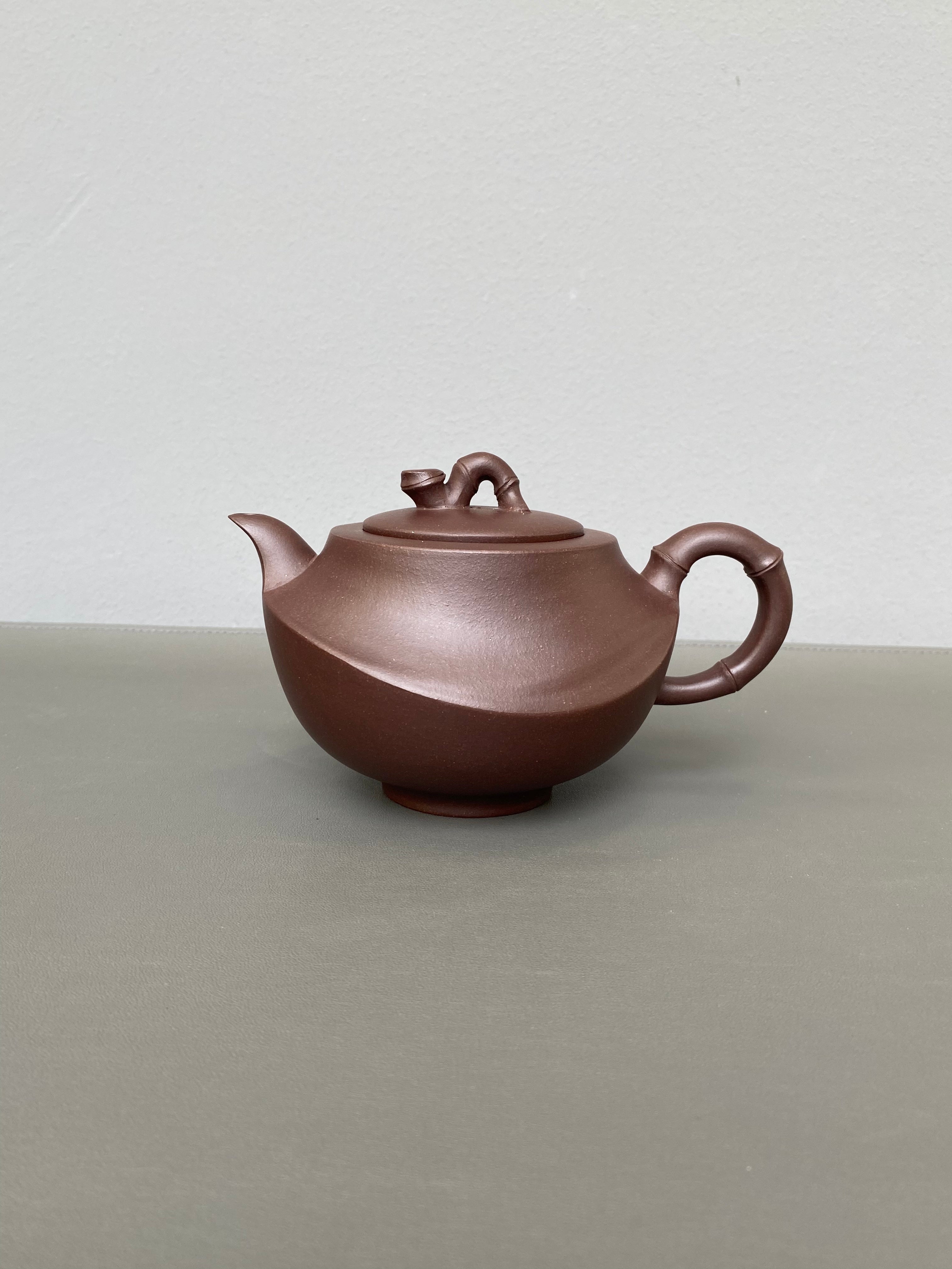 国匠臻藏🇨🇳葛军大师·原创紫砂重器《竹姿套组》鼎级荣衔 业界标杆 原矿优质老紫泥·380cc