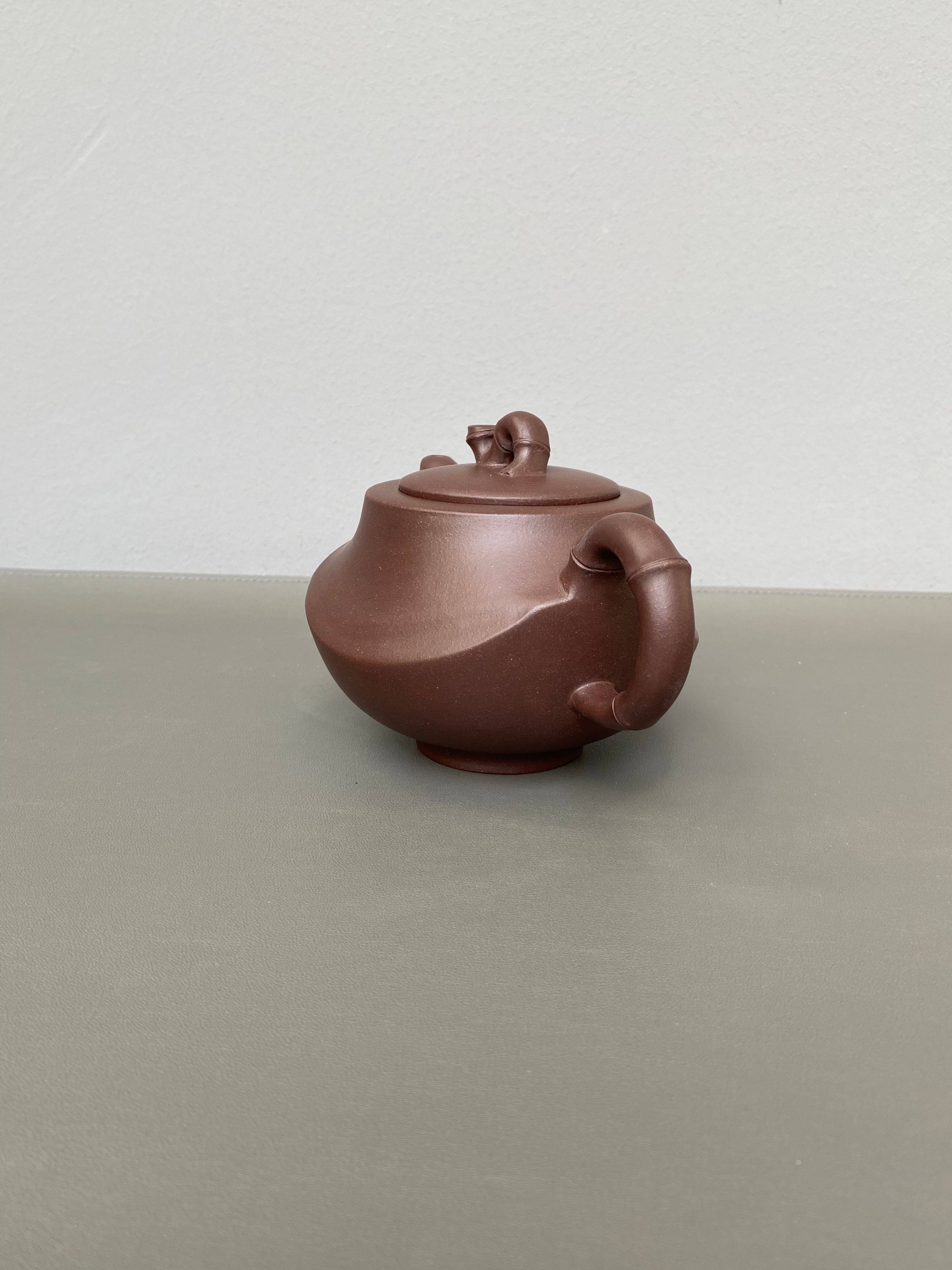 国匠臻藏🇨🇳葛军大师·原创紫砂重器《竹姿套组》鼎级荣衔 业界标杆 原矿优质老紫泥·380cc