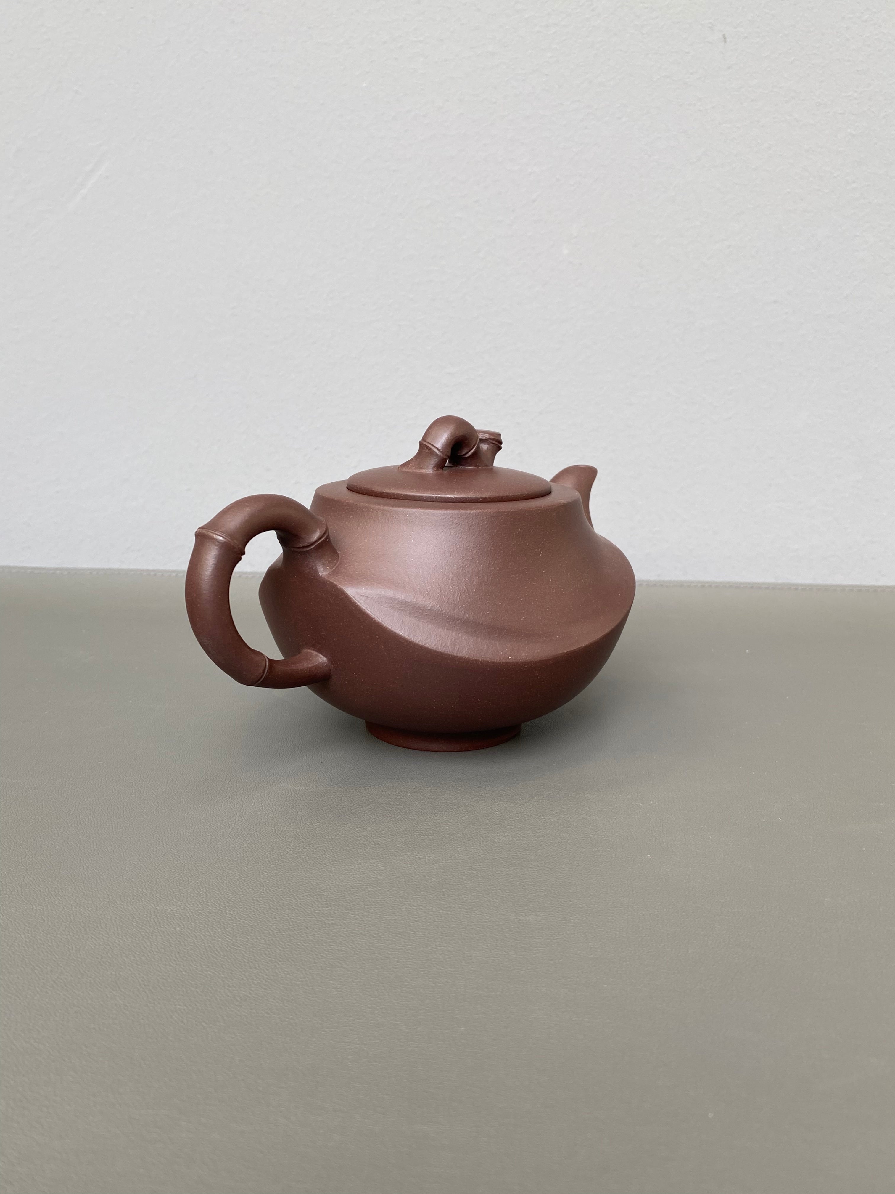 国匠臻藏🇨🇳葛军大师·原创紫砂重器《竹姿套组》鼎级荣衔 业界标杆 原矿优质老紫泥·380cc
