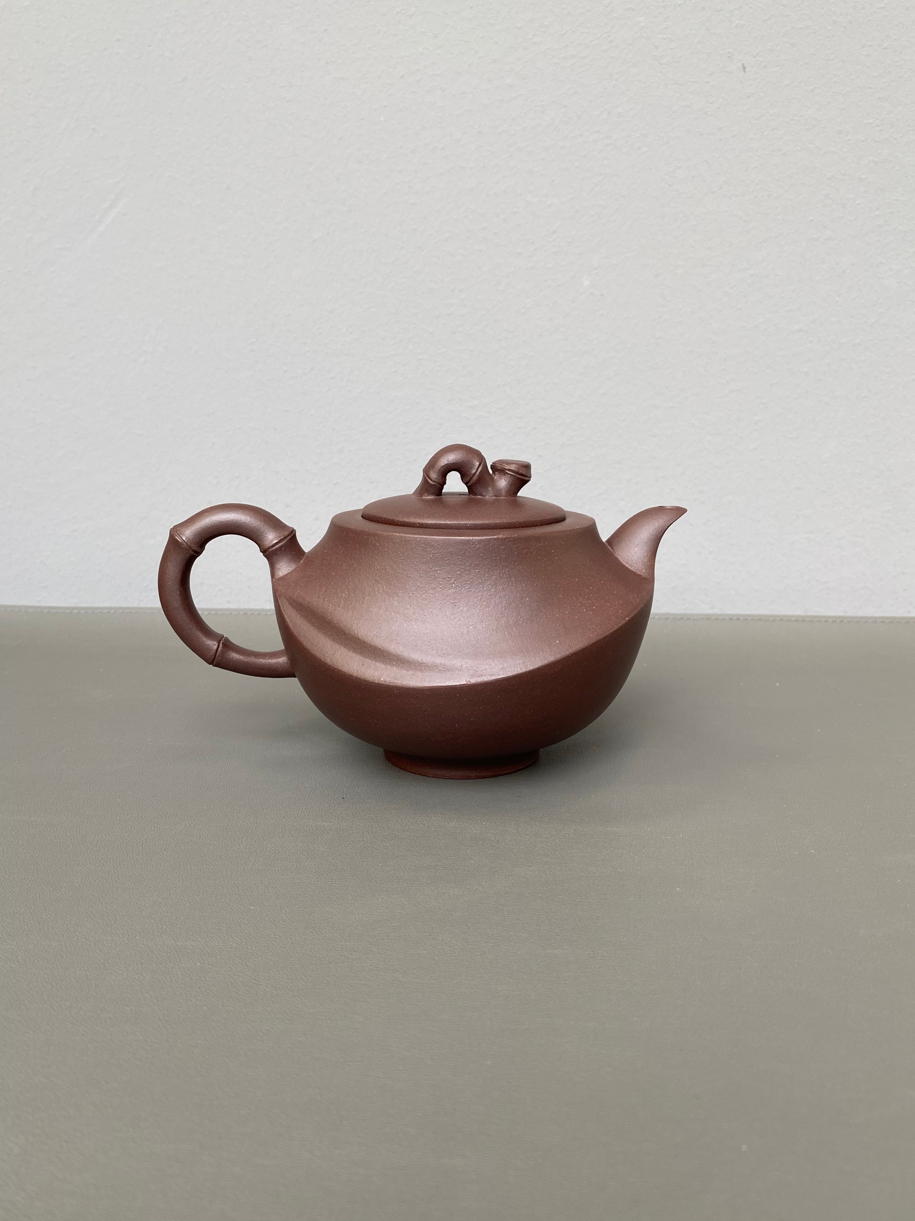 国匠臻藏🇨🇳葛军大师·原创紫砂重器《竹姿套组》鼎级荣衔 业界标杆 原矿优质老紫泥·380cc