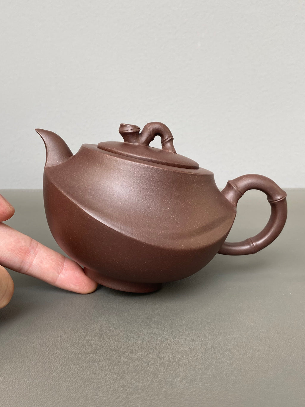 国匠臻藏🇨🇳葛军大师·原创紫砂重器《竹姿套组》鼎级荣衔 业界标杆 原矿优质老紫泥·380cc