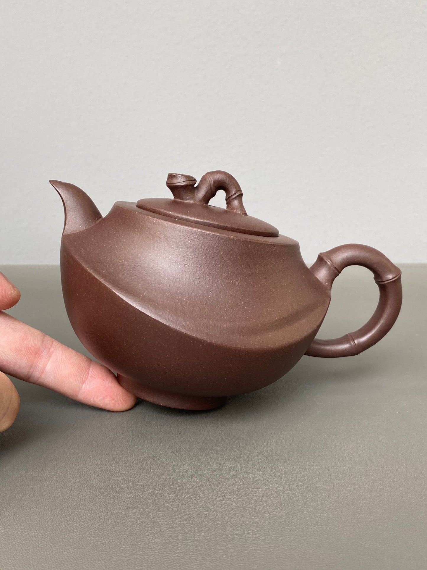 国匠臻藏🇨🇳葛军大师·原创紫砂重器《竹姿套组》鼎级荣衔 业界标杆 原矿优质老紫泥·380cc