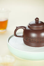 百年传承 紫砂世家｜大生壶第四代嫡传·范秀芳紫砂臻品《临波壶》原矿优质紫泥·300cc - ZishaTeapotChina