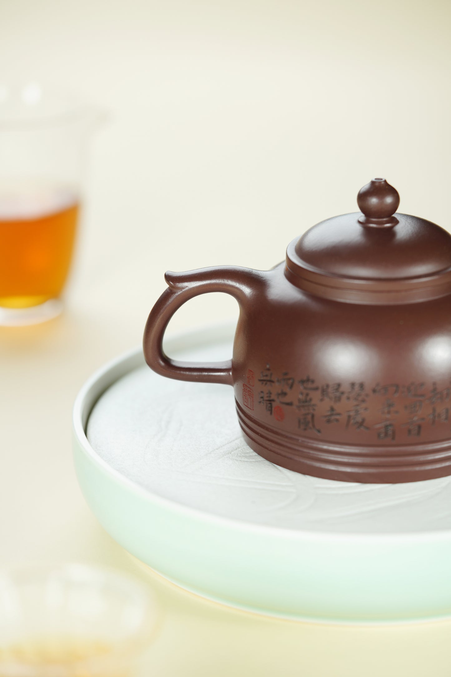 百年传承 紫砂世家｜大生壶第四代嫡传·范秀芳紫砂臻品《临波壶》原矿优质紫泥·300cc