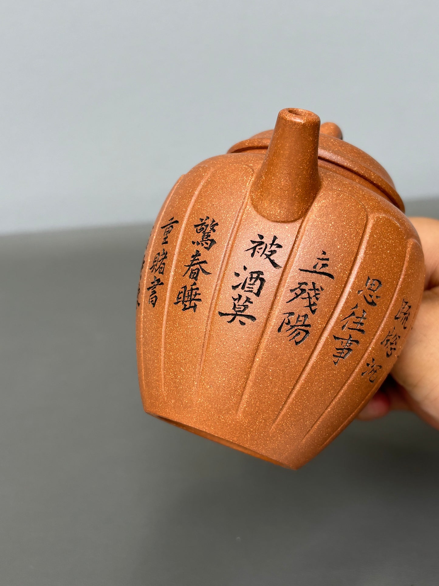 范大生嫡脉｜范秀芳制 范伟群装饰｜双省大师联诀紫砂臻品《含香壶》原矿优质黄降坡·260cc