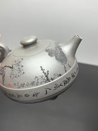 中国紫砂界德艺双馨慈善艺术大家·厉上清大拍金奖同款【玉带壶】原矿优质天青泥·460cc