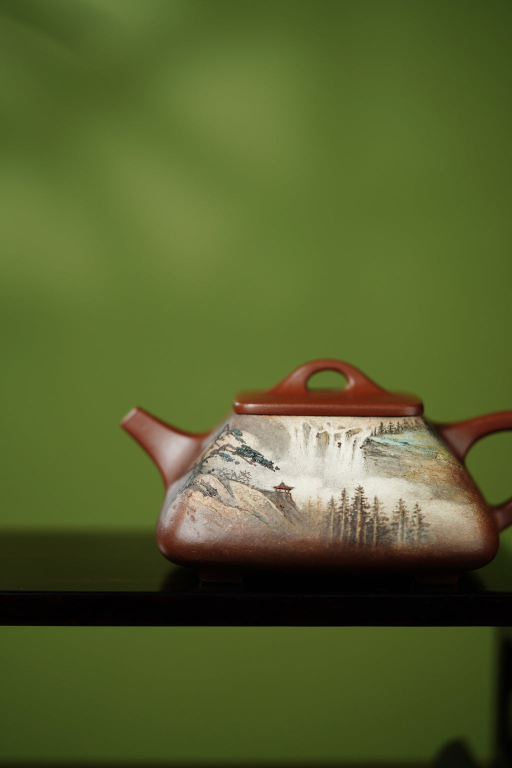 双宗师合璧·紫砂史巅峰 🇨🇳 紫砂界天花板｜何光宏·邱玉林联袂创作孤品《四方石瓢》原矿优质底槽清·270cc