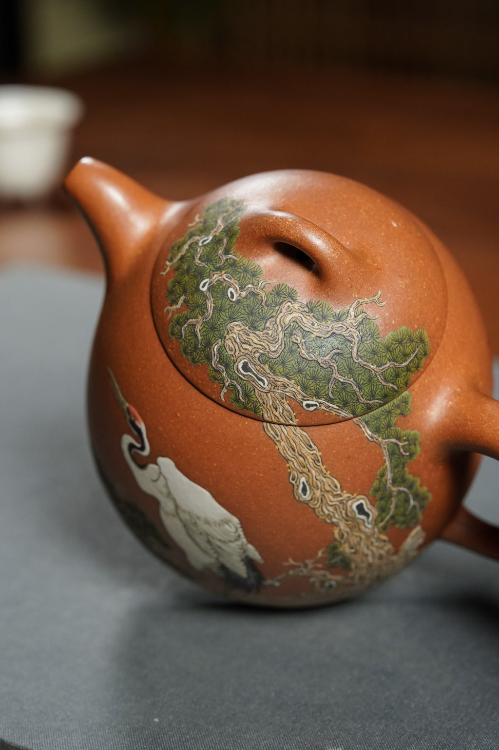 稀世典藏·紫砂孤品｜沈更轶×邱玉林 联诀巅峰之作【秦权壶】原矿优质老段泥·300cc