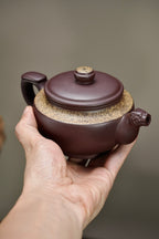 紫砂彩陶融合·一代宗师邱玉林大拍73万｜殿堂级顶奢臻品《王者之风》原矿优质底槽清·320cc