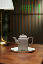 耿浩方器 礼藏双绝｜紫砂界80后方器巨匠巅峰臻品《鸾凤对壶·鸾》原矿优质龙背青·350cc
