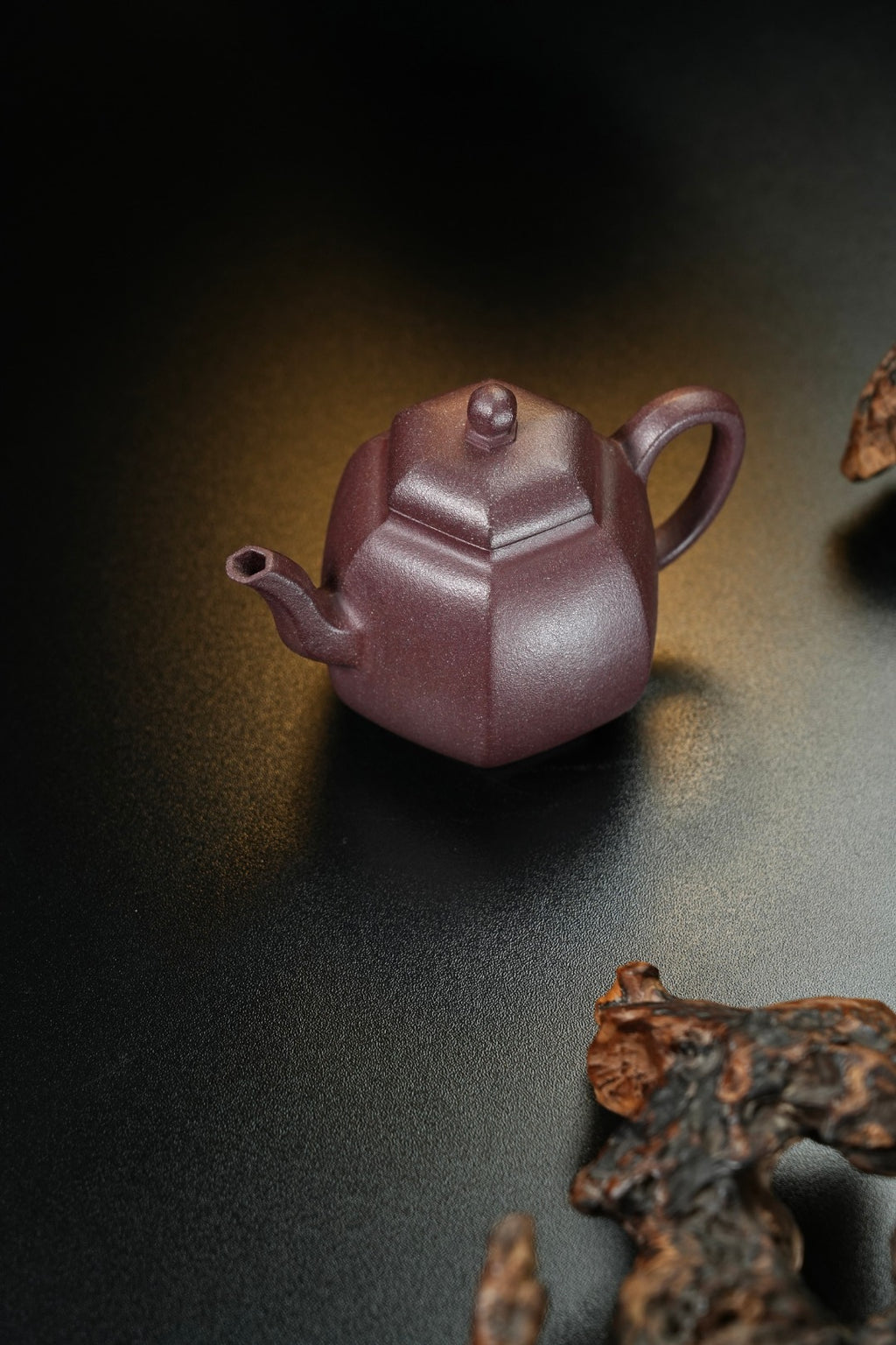 耿浩方器 礼藏双绝｜紫砂界80后方器巨匠巅峰臻品《六方匏尊壶》原矿优质桂花金砂·180cc
