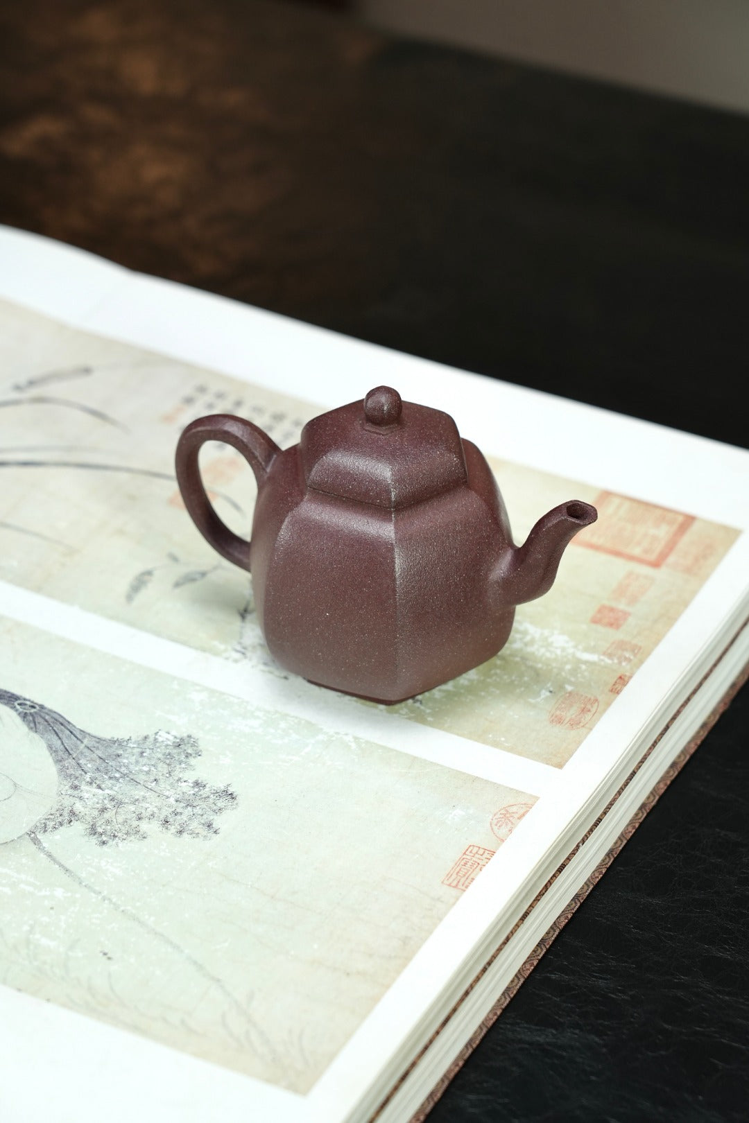 耿浩方器 礼藏双绝｜紫砂界80后方器巨匠巅峰臻品《六方匏尊壶》原矿优质桂花金砂·180cc
