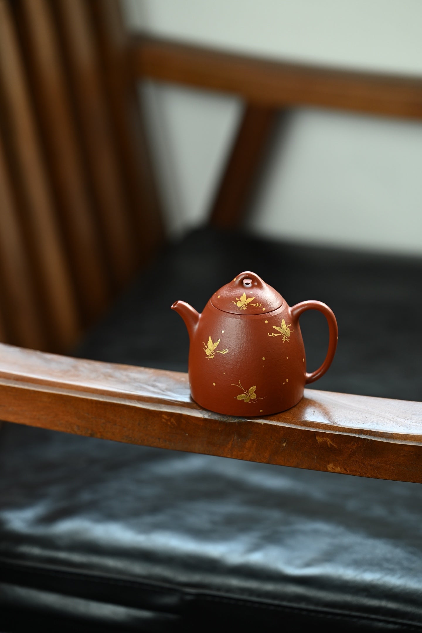 小秦权·全手工 /容量150cc/家藏朱泥炝金