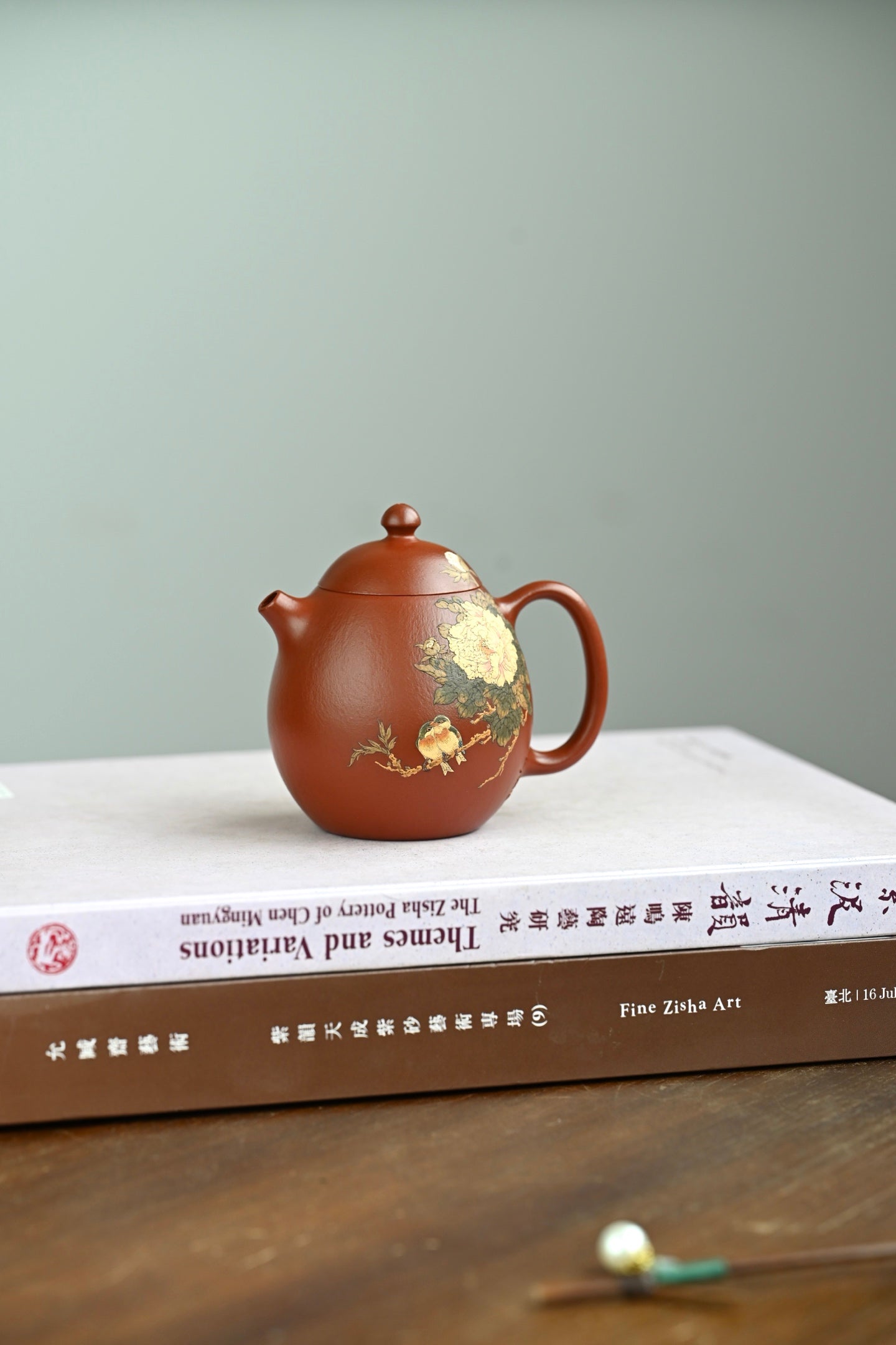 龙蛋·全手工/泥绘名家全玲作品 /容量180cc/家藏大红袍