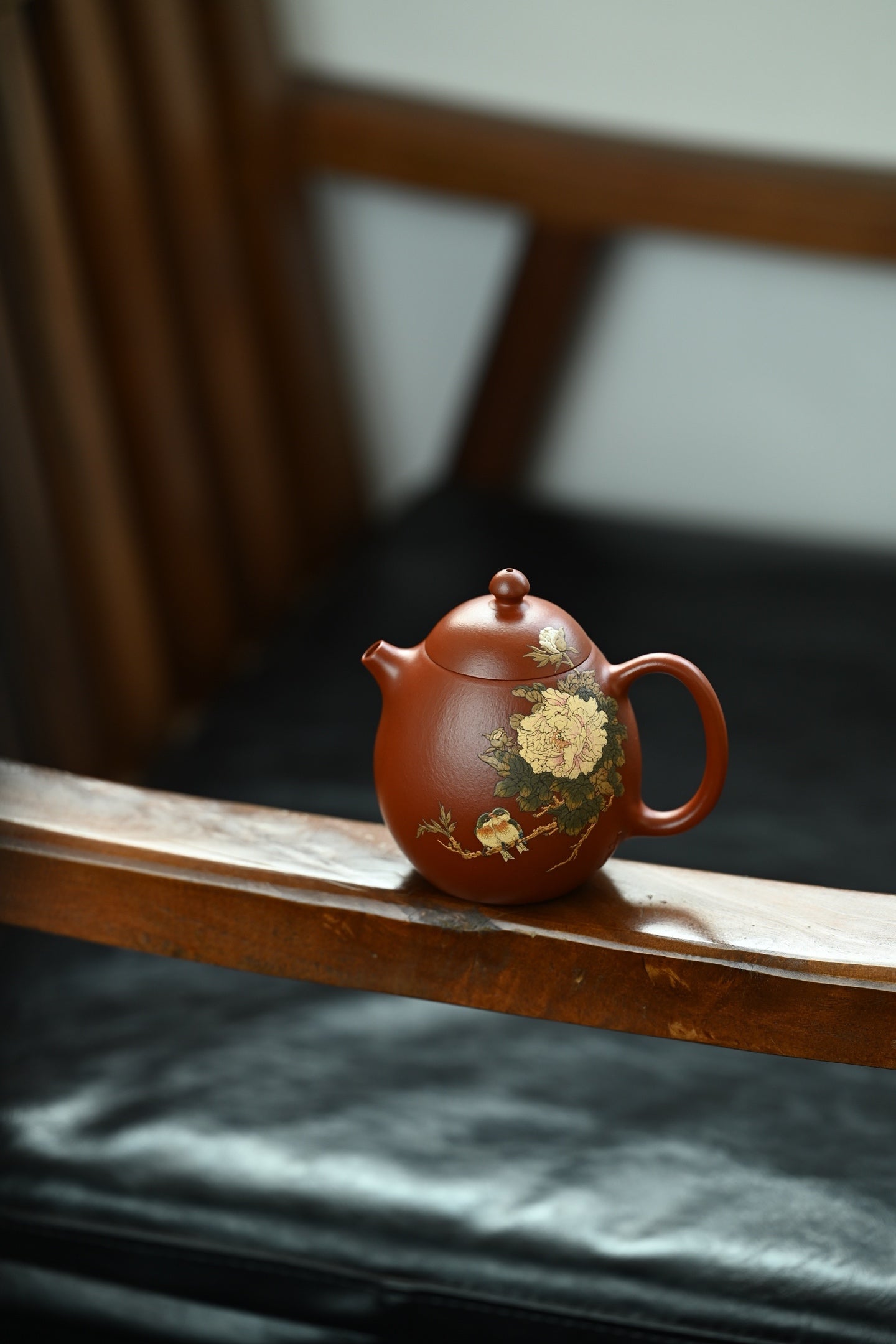 龙蛋·全手工/泥绘名家全玲作品 /容量180cc/家藏大红袍