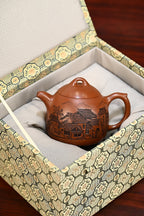 秦权·全手工 /江苏省陶瓷艺术名人正高工许学芳作品 /容量350cc/一厂大红袍 - ZishaTeapotChina
