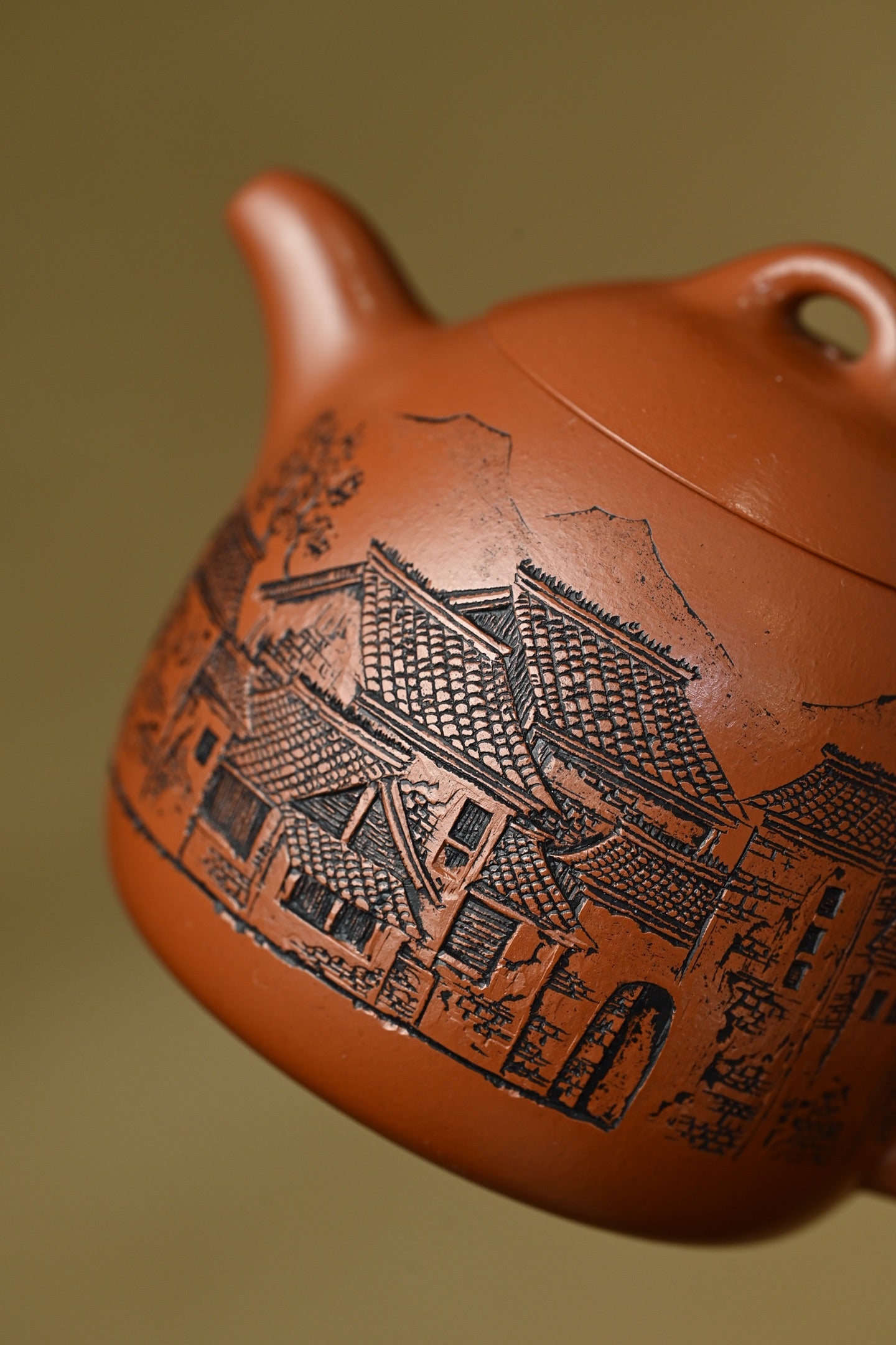 秦权·全手工 /江苏省陶瓷艺术名人正高工许学芳作品 /容量350cc/一厂大红袍