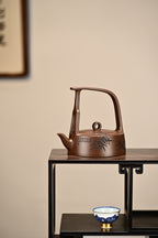 鹧鸪提梁·全手工 /正高工许学芳作品/容量450cc/一厂紫泥