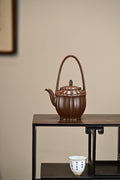 梵莲提梁·全手工正高工许学芳作品 /容量420cc/一厂紫泥