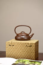 同乐提梁·全手工 正高工许学芳作品 /容量380cc/一厂紫泥