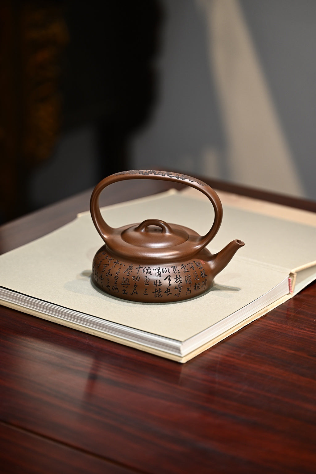 同乐提梁·全手工 正高工许学芳作品 /容量380cc/一厂紫泥