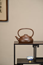 同乐提梁·全手工 正高工许学芳作品 /容量380cc/一厂紫泥