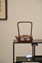 此乐提梁·全手工/正高工许学芳作品 /容量400cc/一厂紫泥