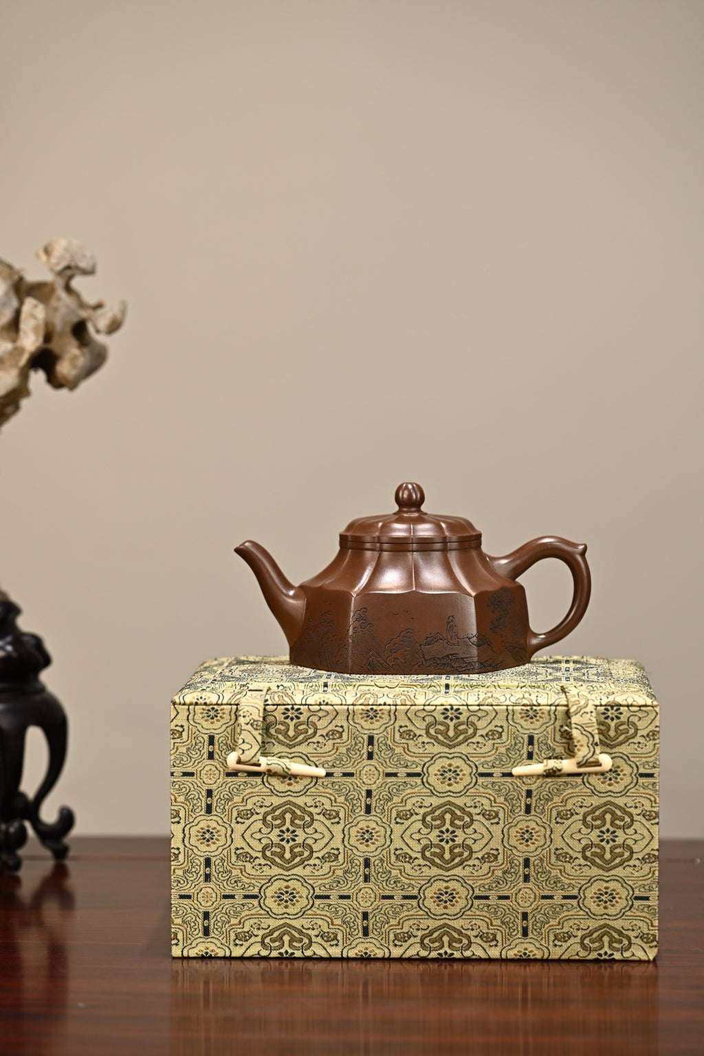 六方水仙·全手工 正高工许学芳作品 容量430cc/一厂紫泥