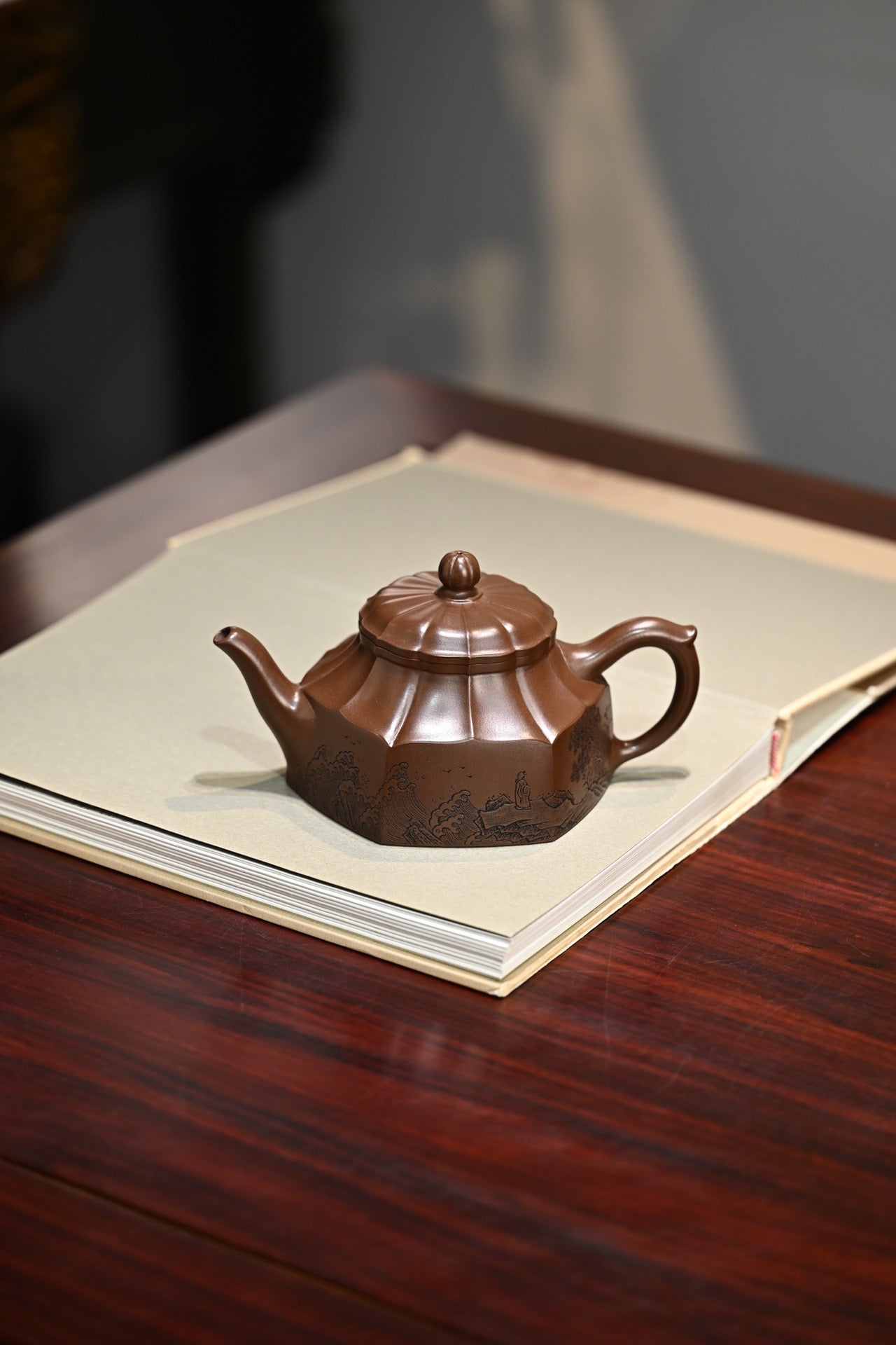 六方水仙·全手工 正高工许学芳作品 容量430cc/一厂紫泥