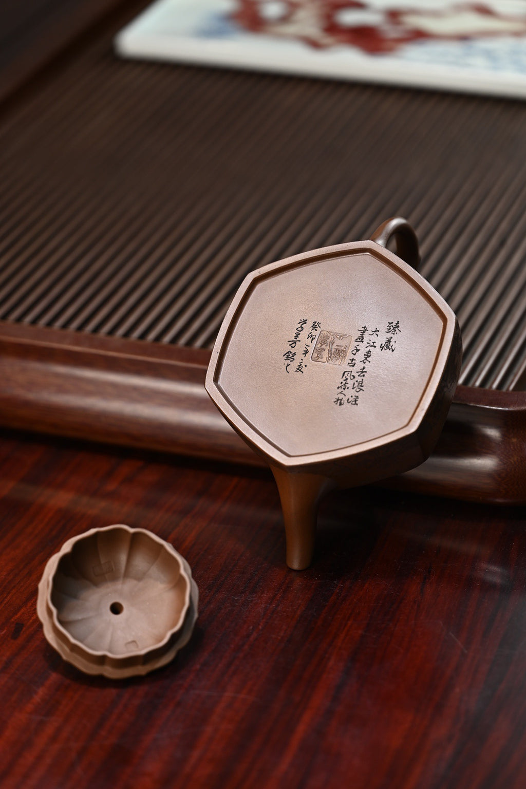 六方水仙·全手工 正高工许学芳作品 容量430cc/一厂紫泥