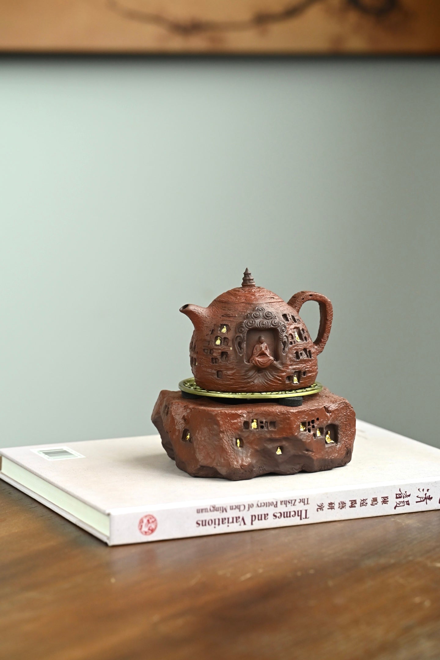 龙门石窟套组·全手工 /容量190cc/家藏紫泥