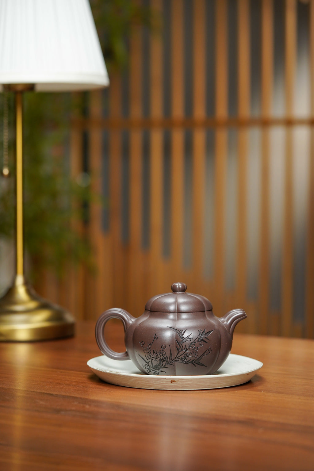 昌鸿紫砂 礼藏至尊｜双国大师李昌鸿臻品《筋纹圆仕壶》收藏送礼皆宜重器  原矿优质老紫泥·410cc