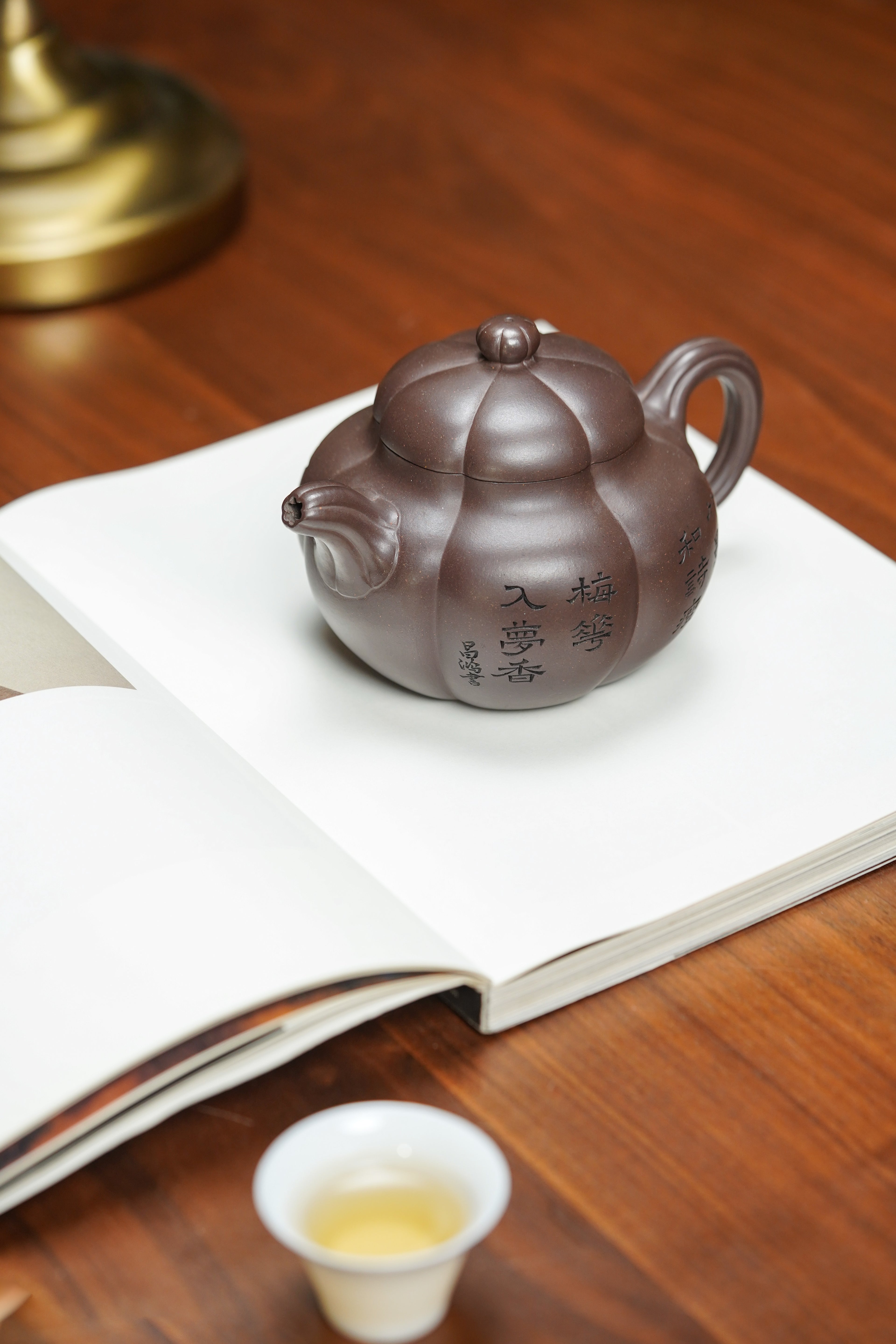昌鸿紫砂 礼藏至尊｜双国大师李昌鸿臻品《筋纹圆仕壶》收藏送礼皆宜重器  原矿优质老紫泥·410cc